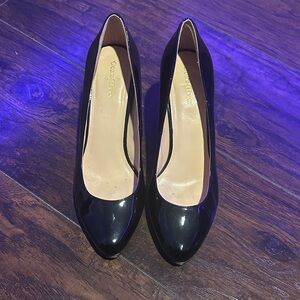 Cole Haan Black Patent Pointed-Toe High Heels